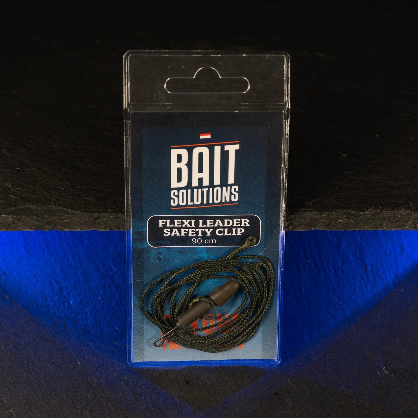 Baitsolutions Flexi Leader 90cm Weed with Safety Clip - 1 pc